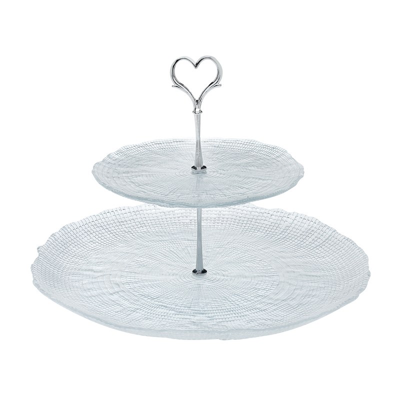 CRYSPO TRIO Ορντερβιέρα 2 Όροφη Γυάλινη Kanvas Clear CRYSPO TRIO 80.260.73 (Υλικό: Γυαλί, Χρώμα: Διάφανο ) - CRYSPO TRIO - 80.260.73